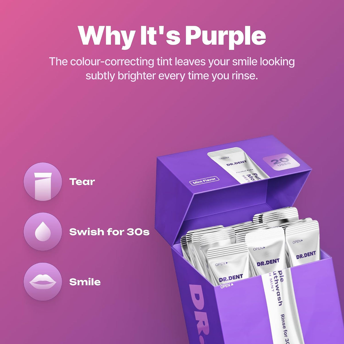DR.DENT Purple Mouthwash